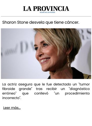 Sharon Stone anuncia que padece cáncer