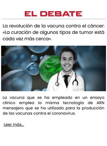 La revolución de la vacuna contra el cáncer «La curación de algunos tipos de tumor está cada vez más cerca».