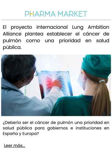 El proyecto internacional Lung Ambition Alliance plantea establecer el cáncer de pulmón como una prioridad en salud pública.
