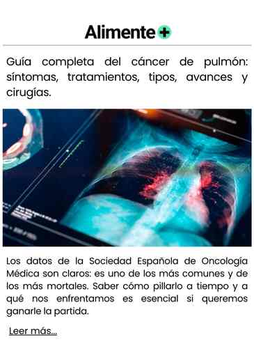 Guía completa del cáncer de pulmón síntomas, tratamientos, tipos, avances y cirugías.