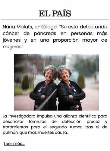 Núria Malats, oncóloga “Se está detectando cáncer de páncreas en personas más jóvenes y en una proporción mayor de mujeres”.