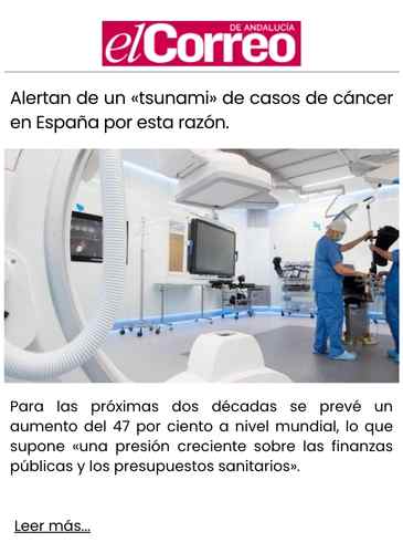 Alertan de un «tsunami» de casos de cáncer en España por esta razón.
