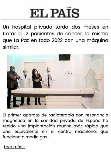 Un hospital privado tarda dos meses en tratar a 12 pacientes de cáncer, lo mismo que La Paz en todo 2022 con una máquina similar.